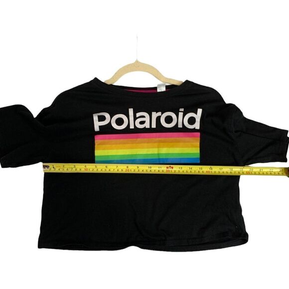 Polaroid Cropped Black Tee - Picture 6 of 6